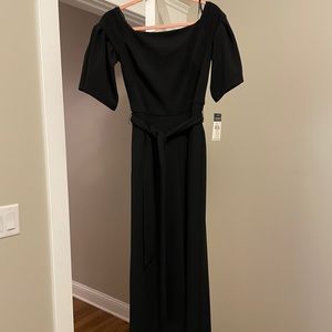 Black off the shoulder wide leg jumpsuit- NWT
